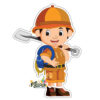 Mô hình Chibi bé trai công nhân 58
