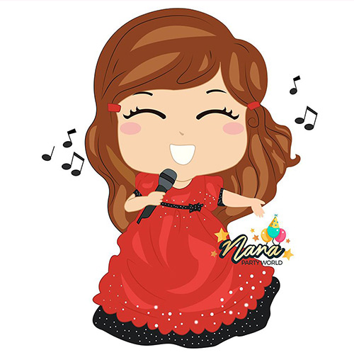 Mô hình Chibi Bé gái làm ca sĩ